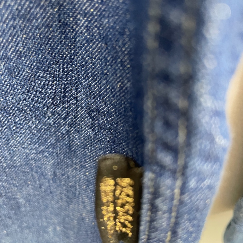 VINTAGE VERSACE JEAN COUTURE ITTIERRE Men’s Denim Jean Shirt Size M - Picture 7 of 14